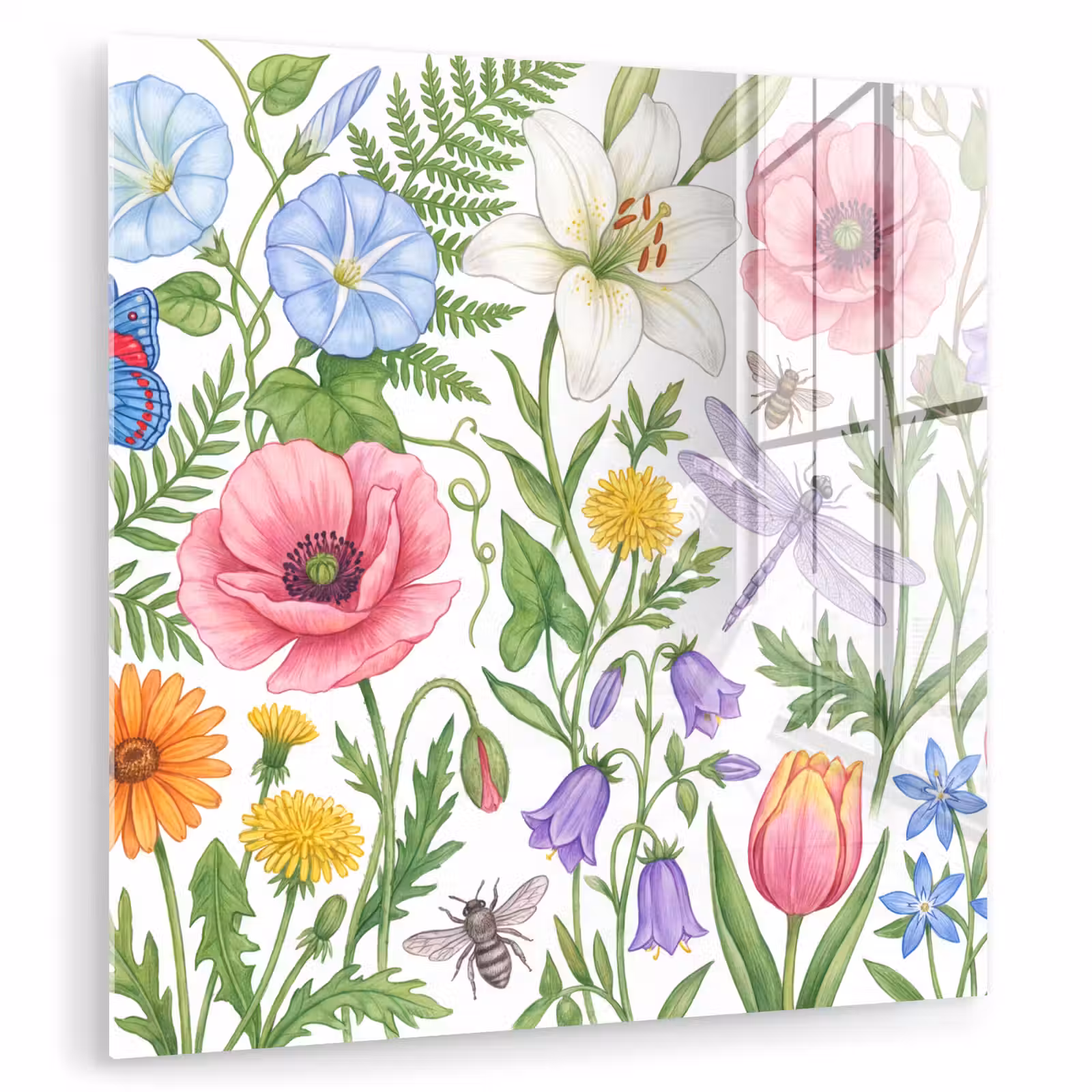 Glasbild - Blumen – Natur – Farbenfroh — 1
