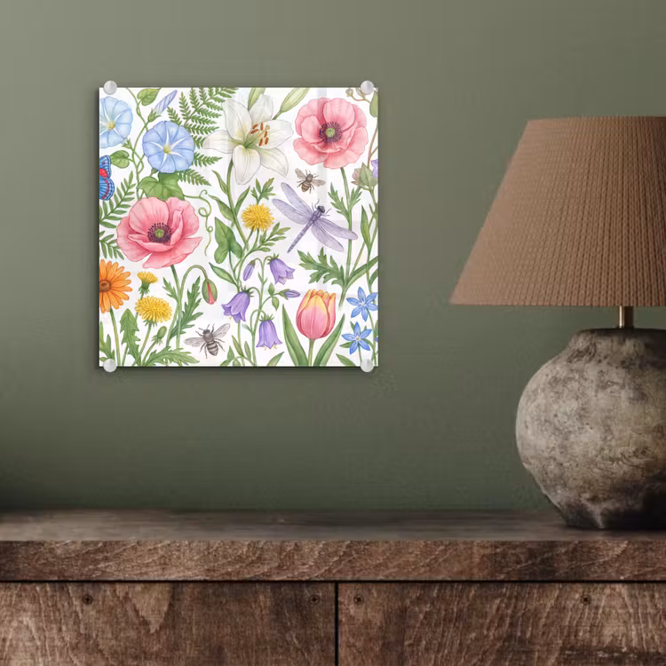 Glasbild - Blumen – Natur – Farbenfroh — 4