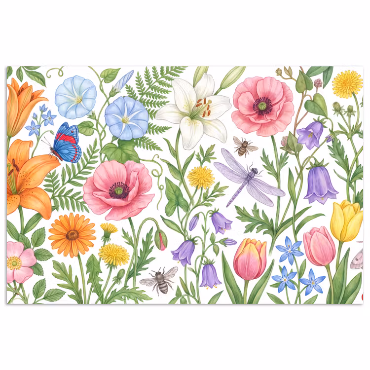 Poster - Blumen – Natur – Farbenfroh — 1
