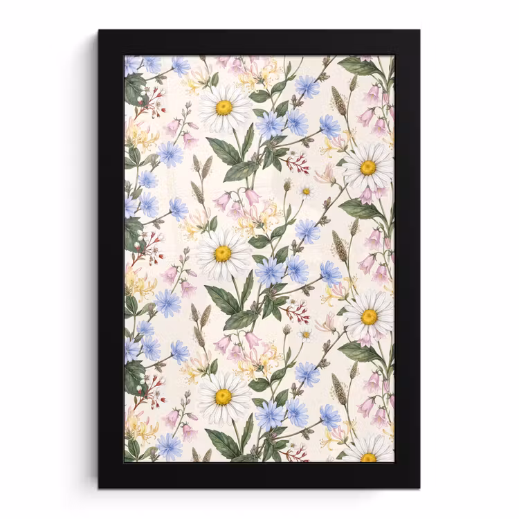 Bilder mit Rahmen - Botanisch – Illustration – Farbenfroh — 1