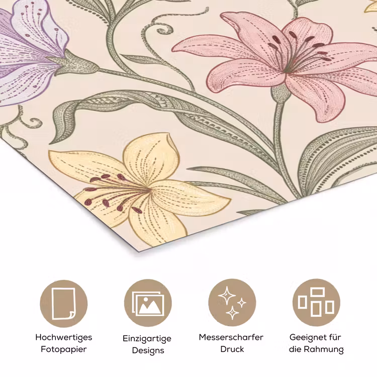 Poster - Blumen – Illustration – Botanik — 5
