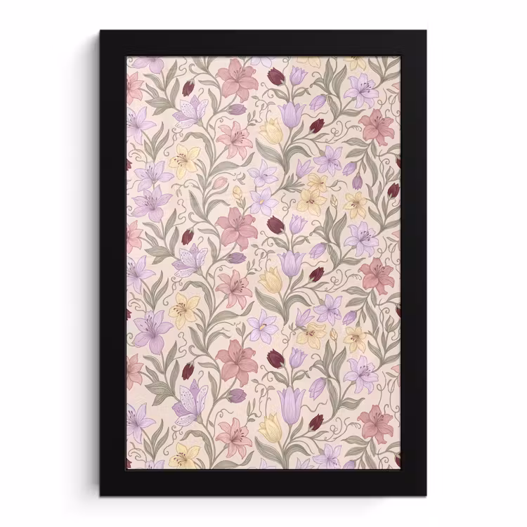 Bilder mit Rahmen - Blumen – Illustration – Botanik — 1