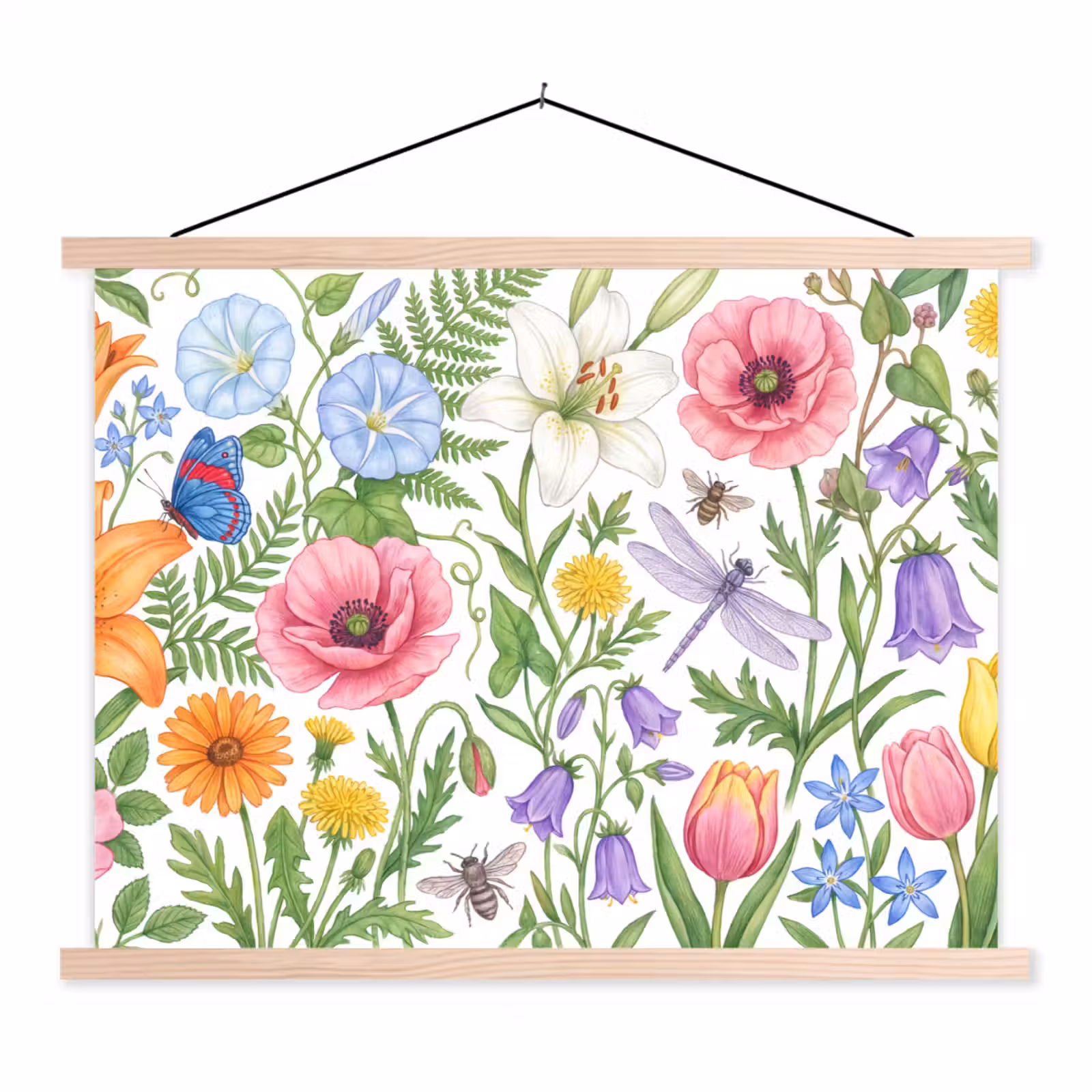Stoffbild - Blumen – Natur – Farbenfroh — 1