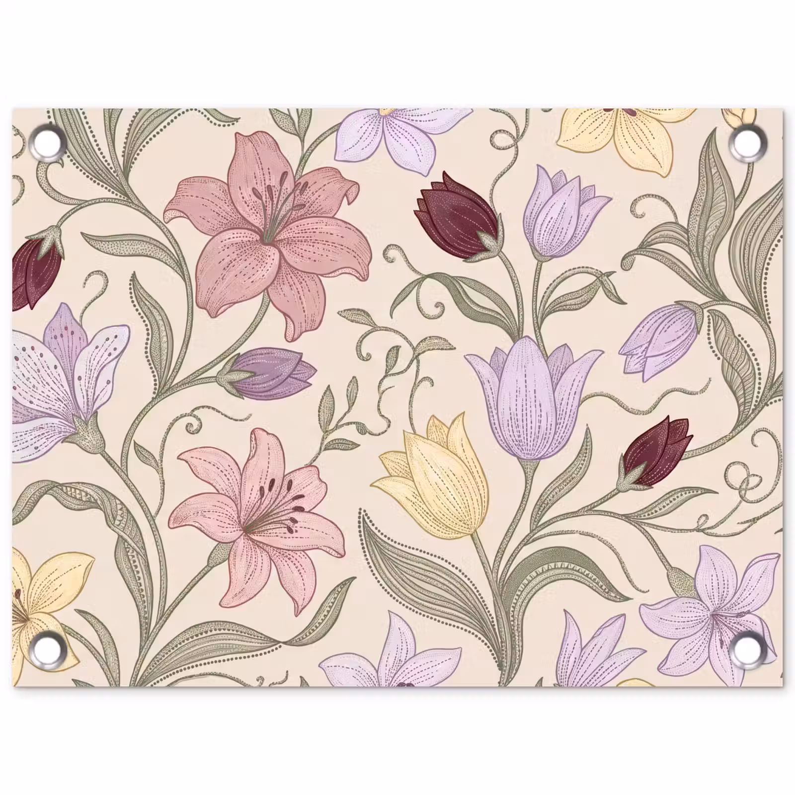 Gartenposter - Blumen – Illustration – Botanik — 1