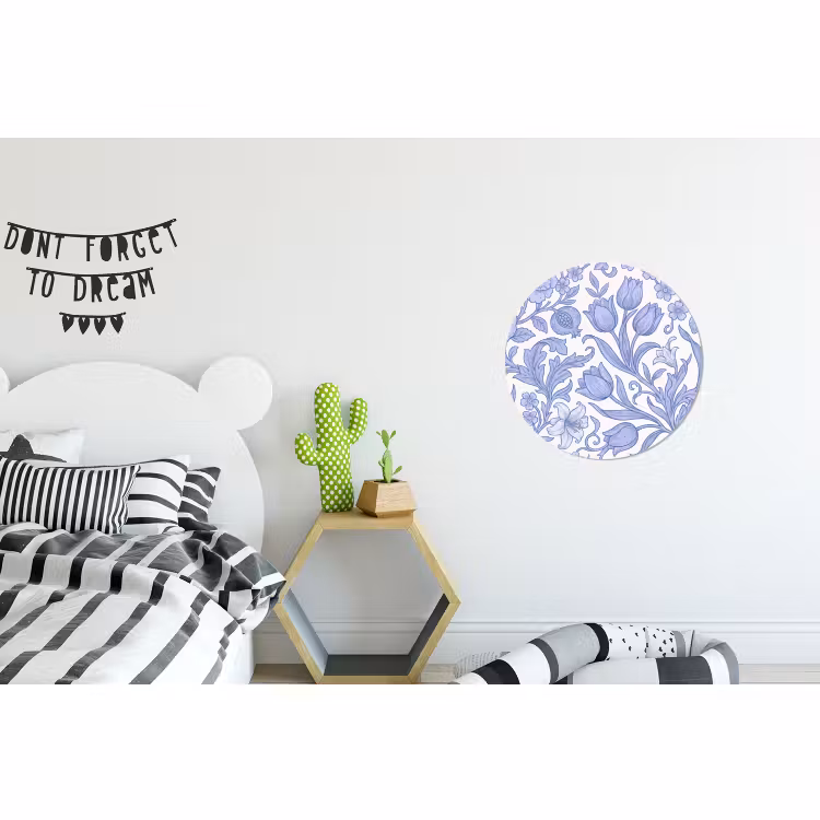 Alu-Dibond-Bild Rund - Botanisch – Design – Klassisch — 4