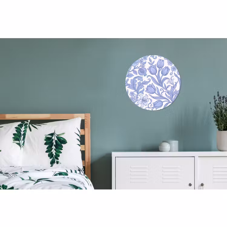 Alu-Dibond-Bild Rund - Botanisch – Design – Klassisch — 5