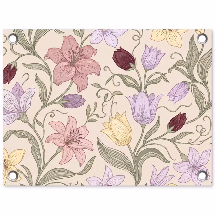 Gartenposter - Blumen – Illustration – Botanik — 1