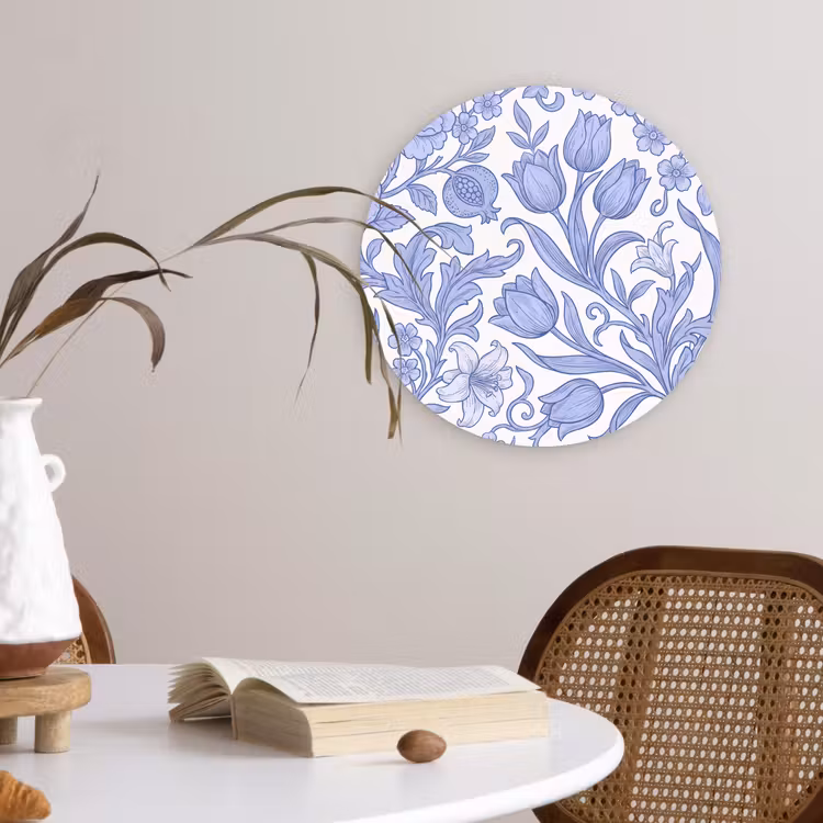 Glasbild Rund - Botanisch – Design – Klassisch — 4