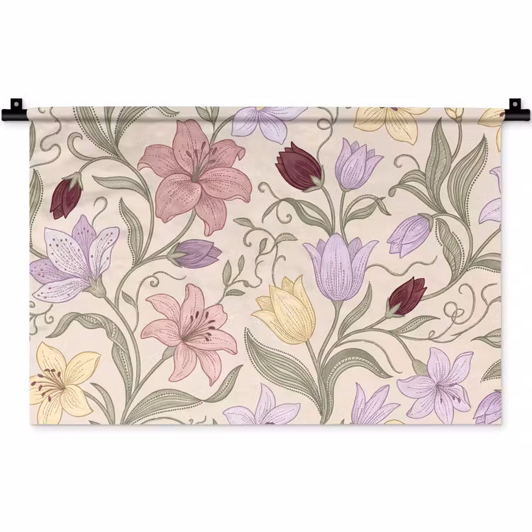 Wandteppich - Blumen – Illustration – Botanik — 1