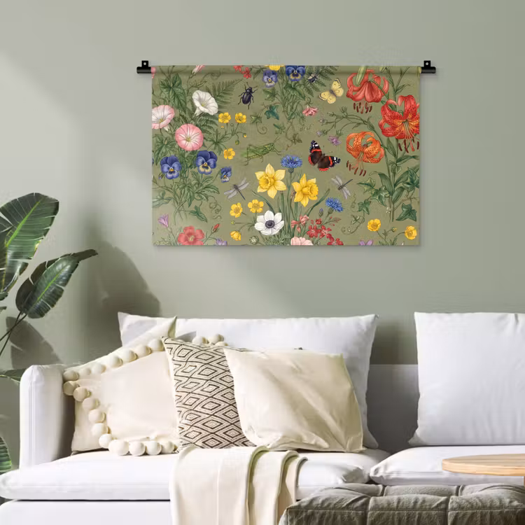 Wandteppich - Blumen – Insekten – Natur — 4