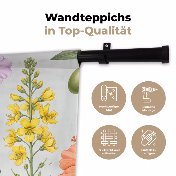 Wandteppich - Blumen – Pflanzen – Natur — 7
