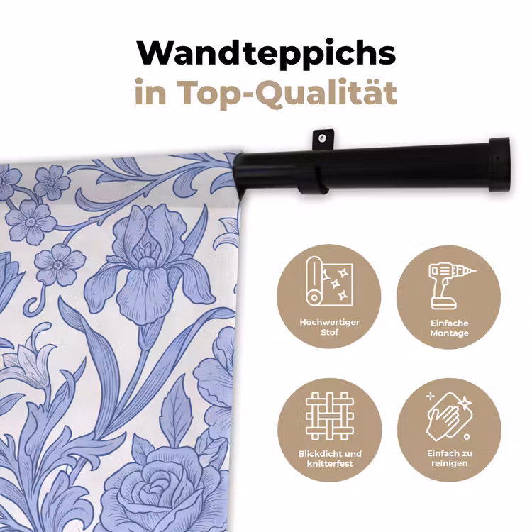 Wandteppich - Botanisch – Design – Klassisch — 7