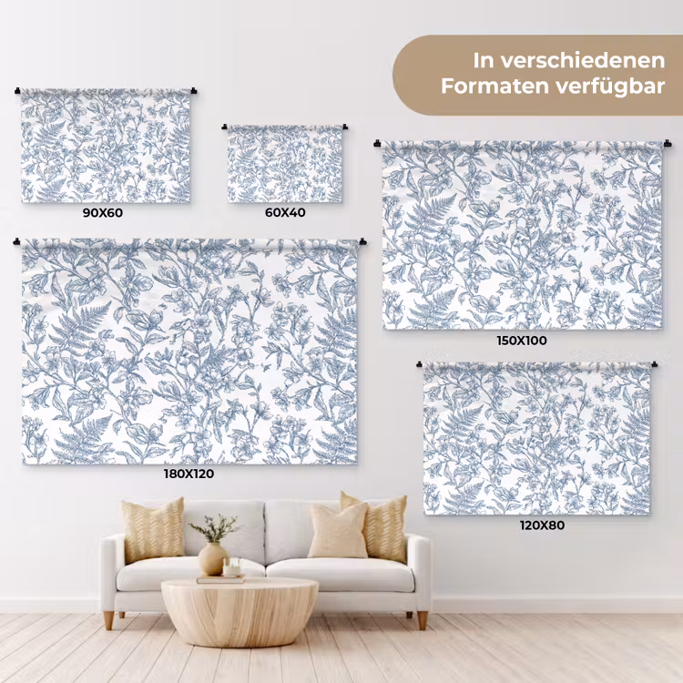 Wandteppich - Pflanzen – Botanik – Vintage — 8