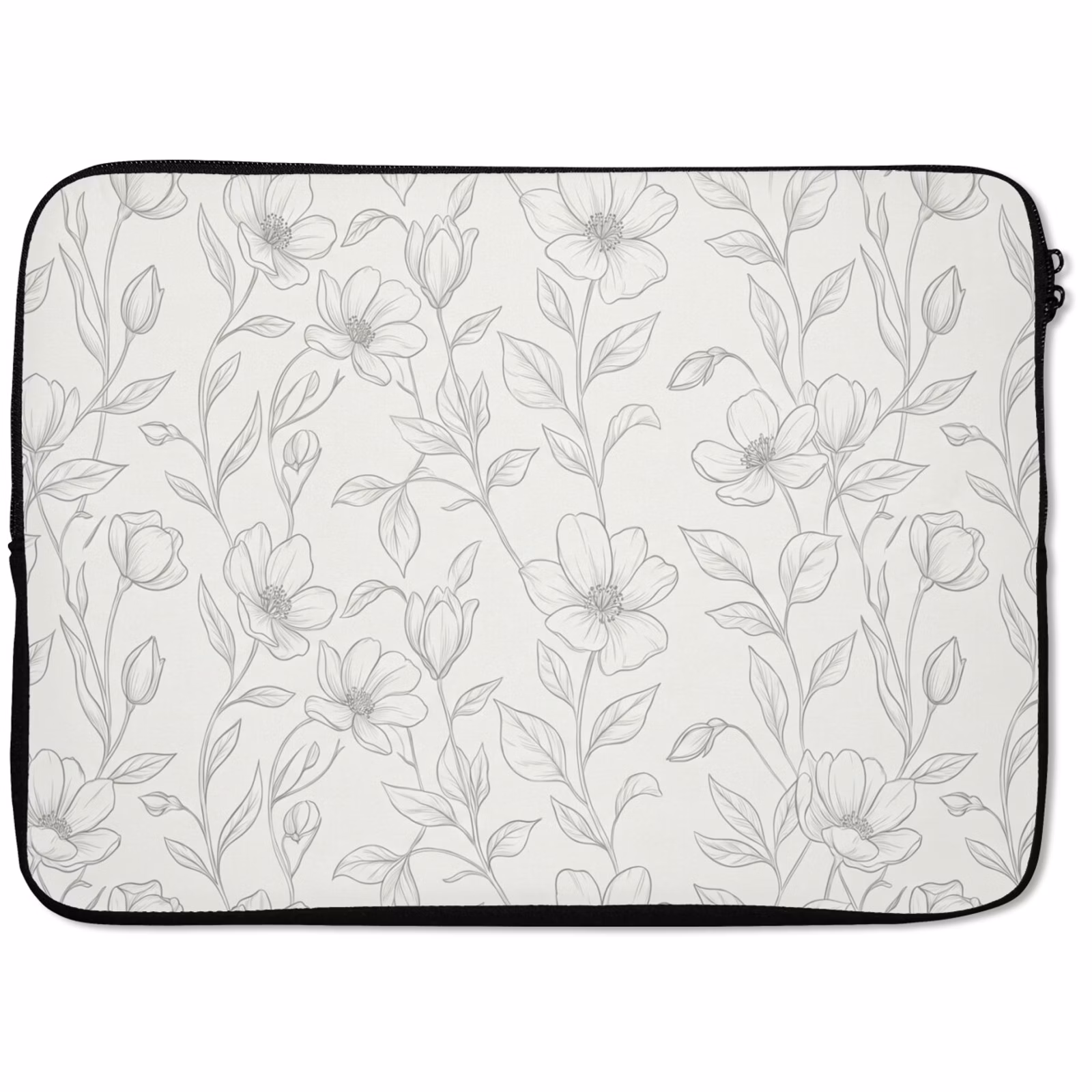 Laptop hülle - Blumen – Linien – Muster — 1
