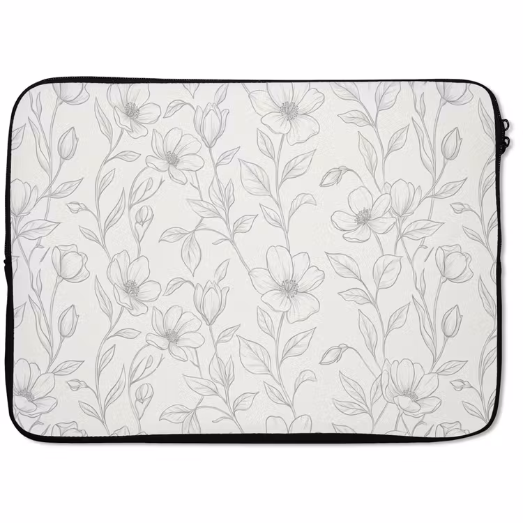 Laptop hülle - Blumen – Linien – Muster — 1