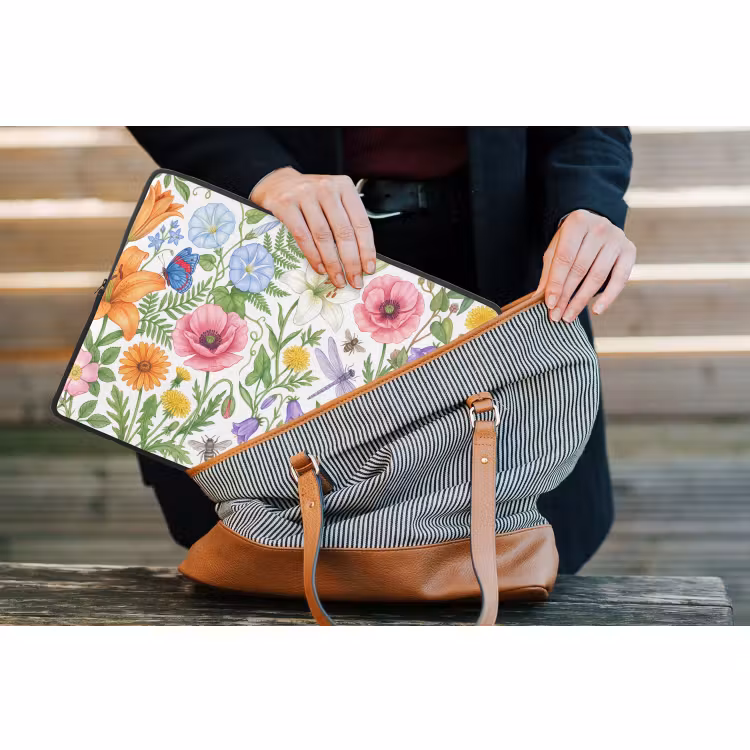 Laptop hülle - Blumen – Natur – Farbenfroh — 4