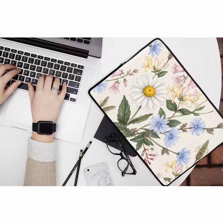Laptop hülle - Botanisch – Illustration – Farbenfroh — 3
