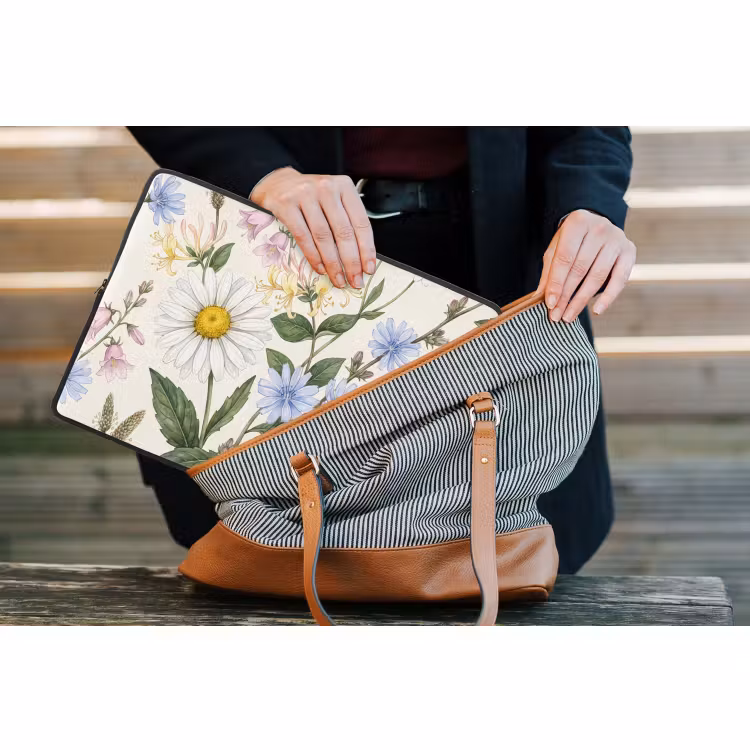 Laptop hülle - Botanisch – Illustration – Farbenfroh — 4