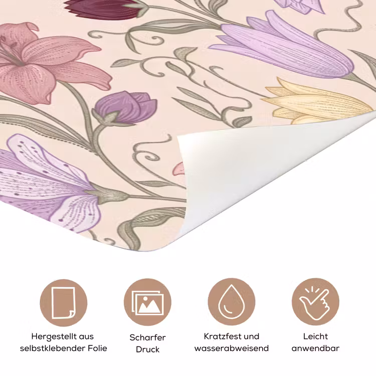 Türtapete - Blumen – Illustration – Botanik — 8