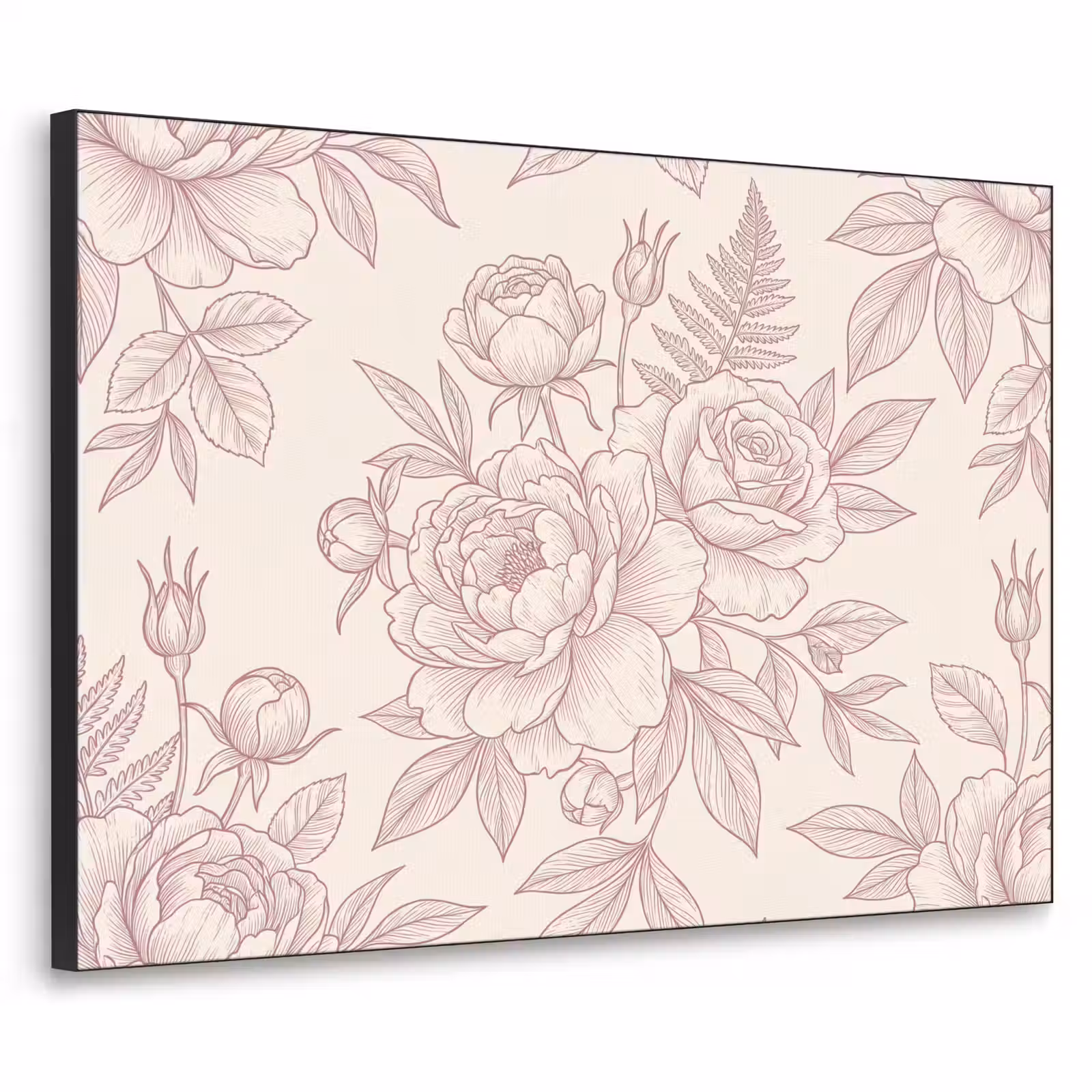 Art Frame - Blumen – Strichzeichnung – Botanisch — 1