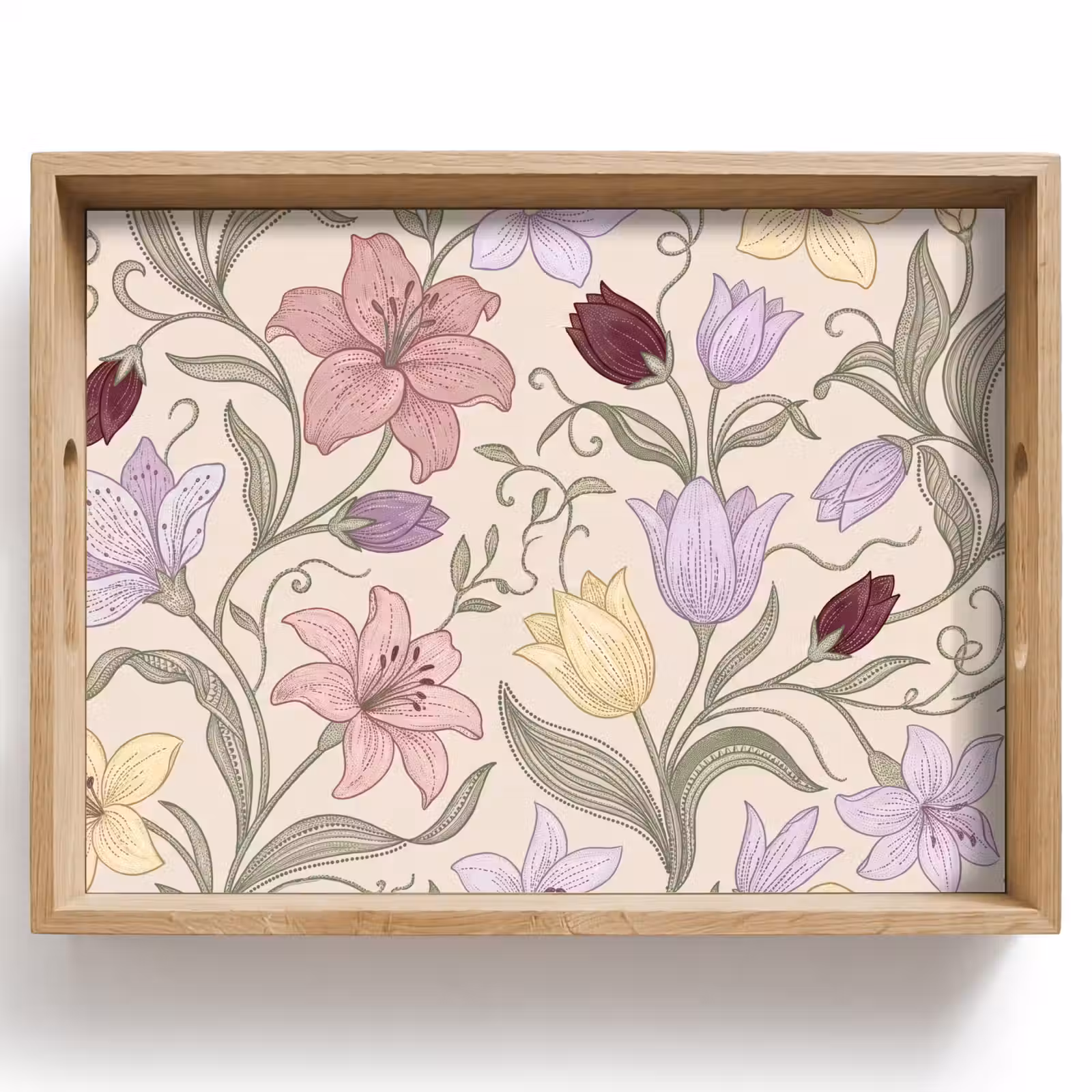 Tablett - Blumen – Illustration – Botanik — 1