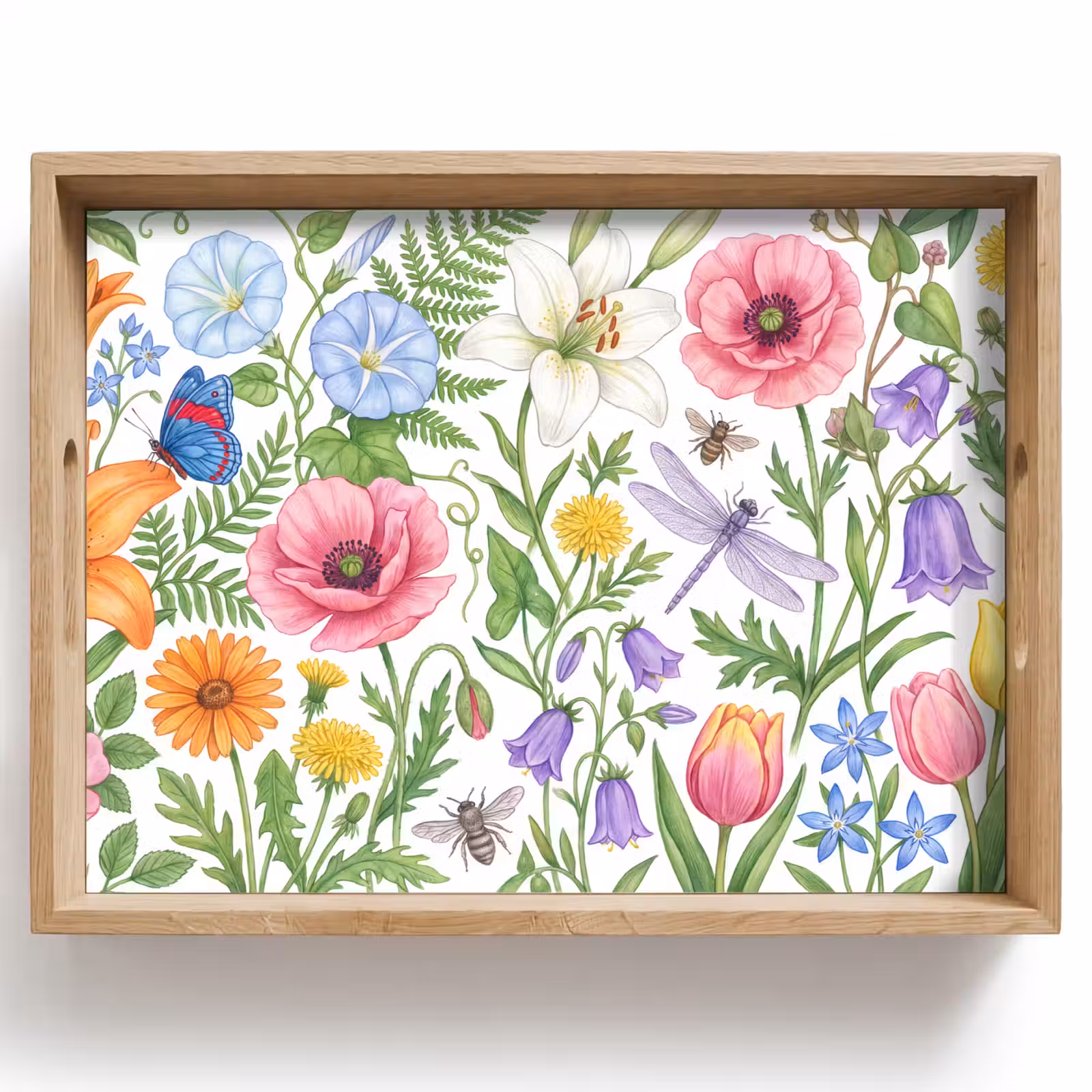 Tablett - Blumen – Natur – Farbenfroh — 1