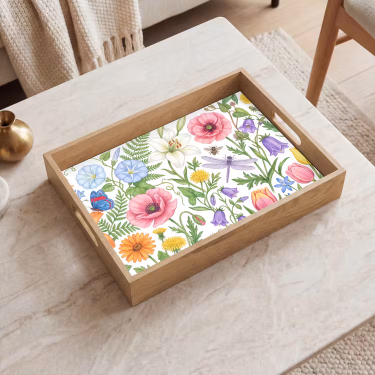 Tablett - Blumen – Natur – Farbenfroh — 2