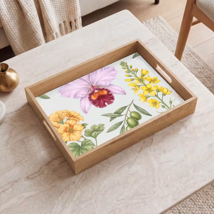Tablett - Blumen – Pflanzen – Natur — 2