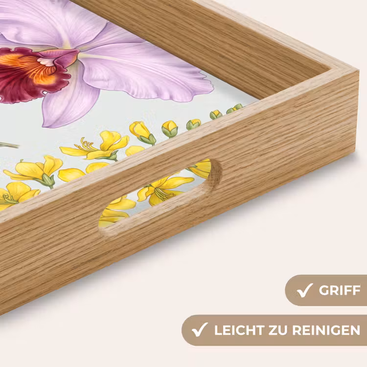 Tablett - Blumen – Pflanzen – Natur — 5