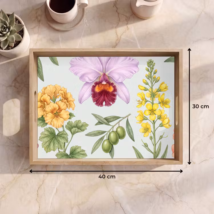 Tablett - Blumen – Pflanzen – Natur — 9