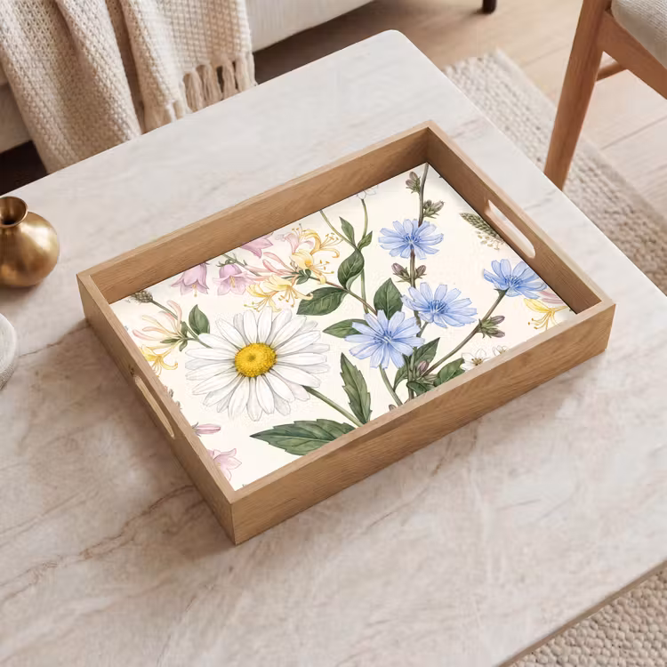 Tablett - Botanisch – Illustration – Farbenfroh — 2