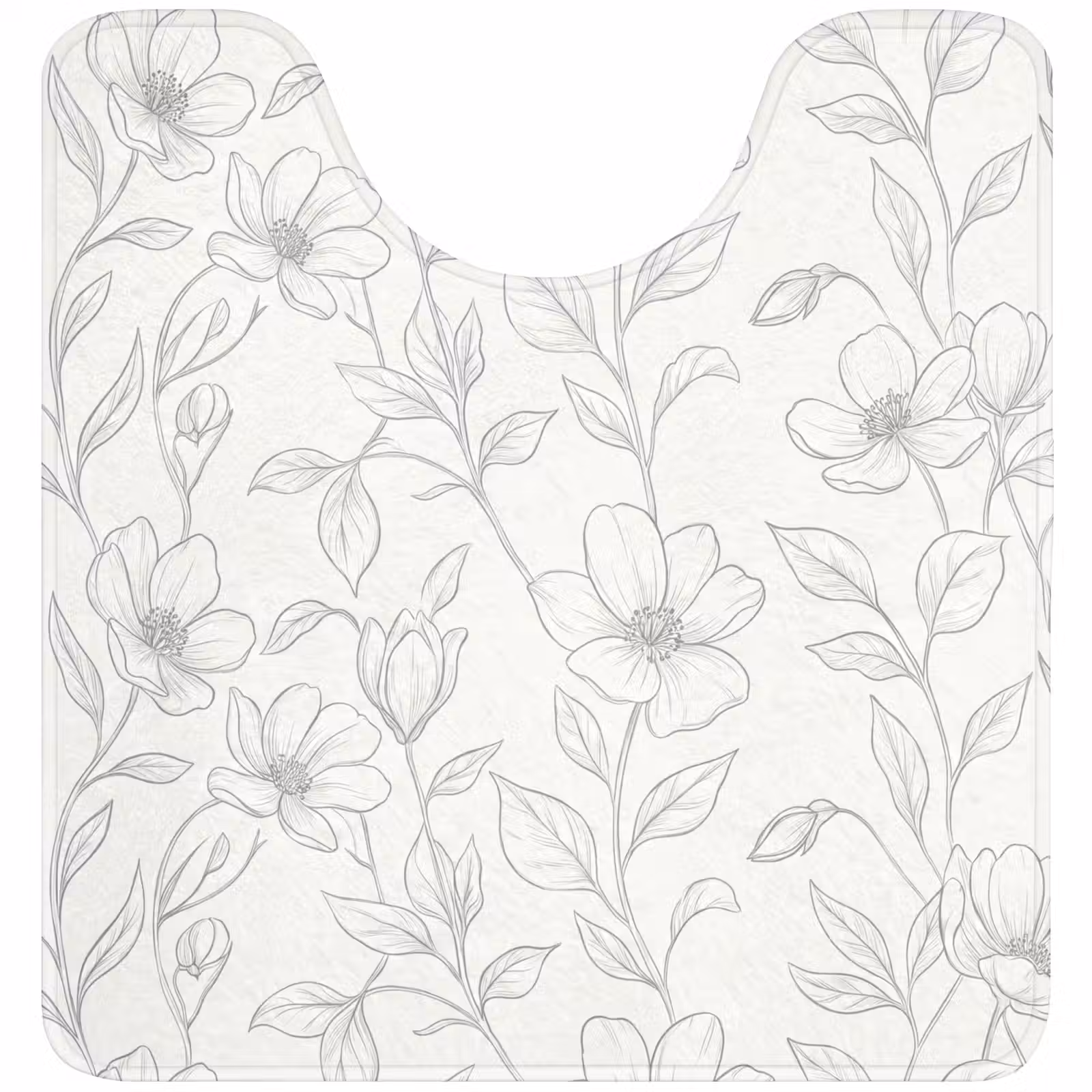 WC Vorleger - Blumen – Linien – Muster — 1