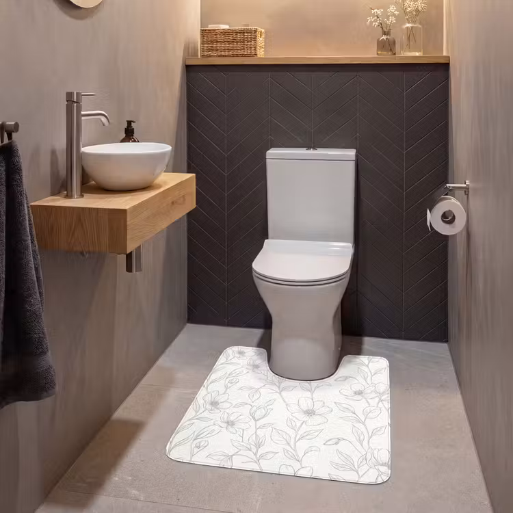 WC Vorleger - Blumen – Linien – Muster — 2