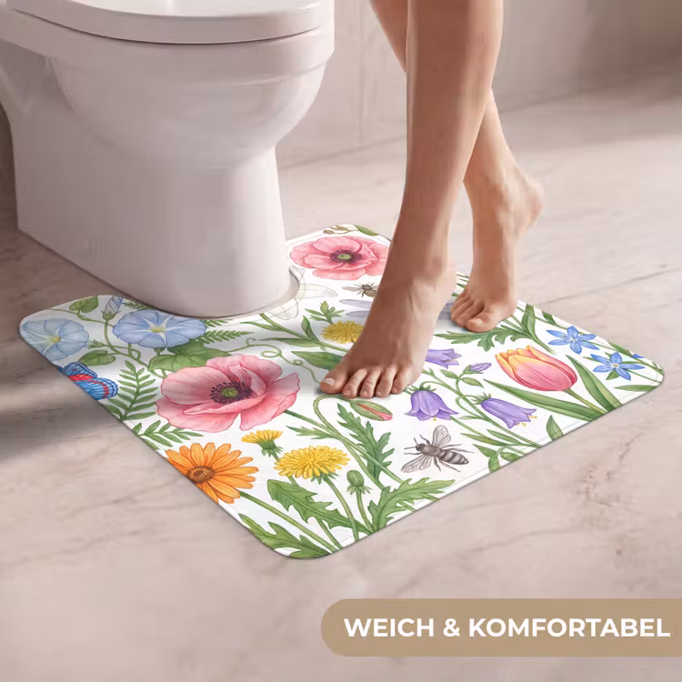 WC Vorleger - Blumen – Natur – Farbenfroh — 5