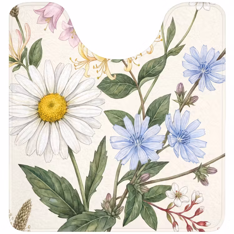 WC Vorleger - Botanisch – Illustration – Farbenfroh — 1