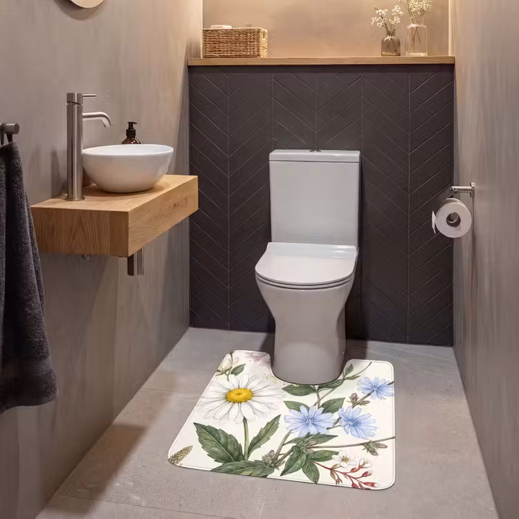 WC Vorleger - Botanisch – Illustration – Farbenfroh — 2