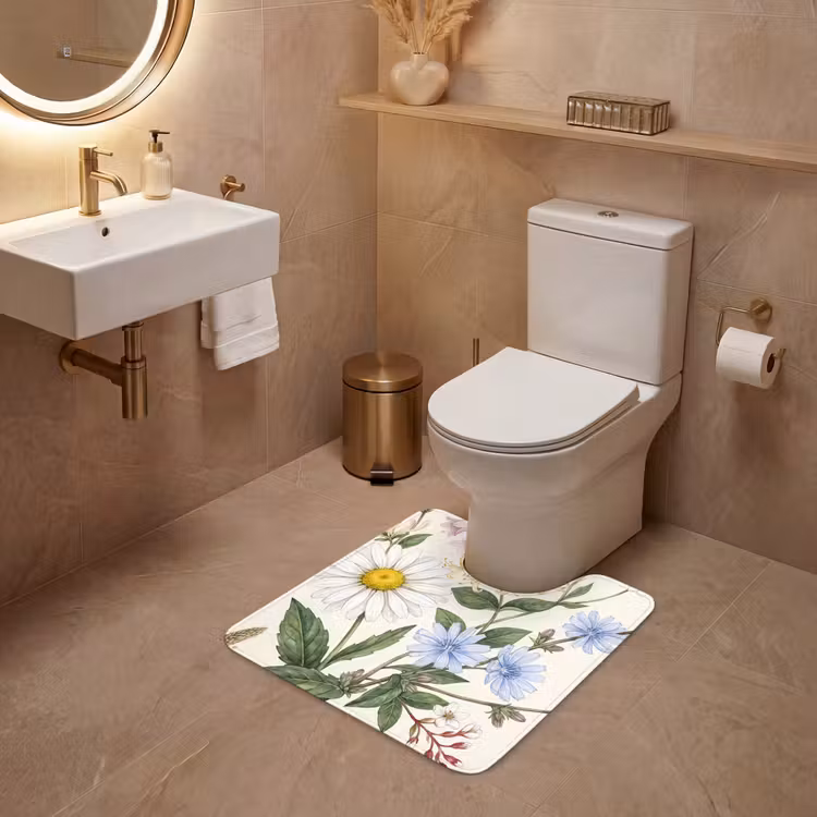 WC Vorleger - Botanisch – Illustration – Farbenfroh — 4