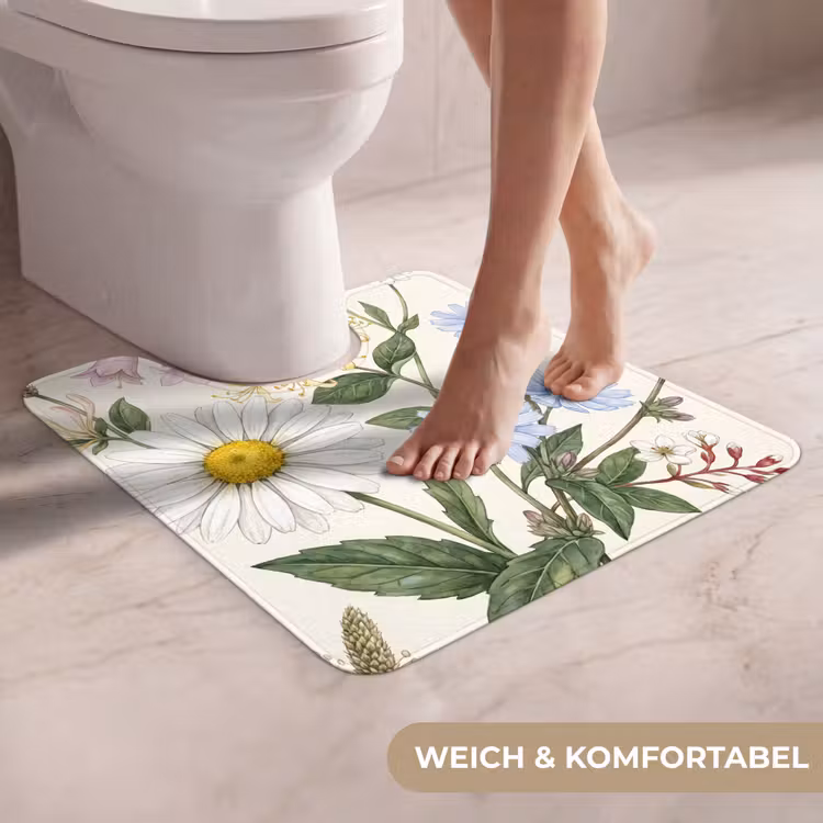 WC Vorleger - Botanisch – Illustration – Farbenfroh — 5