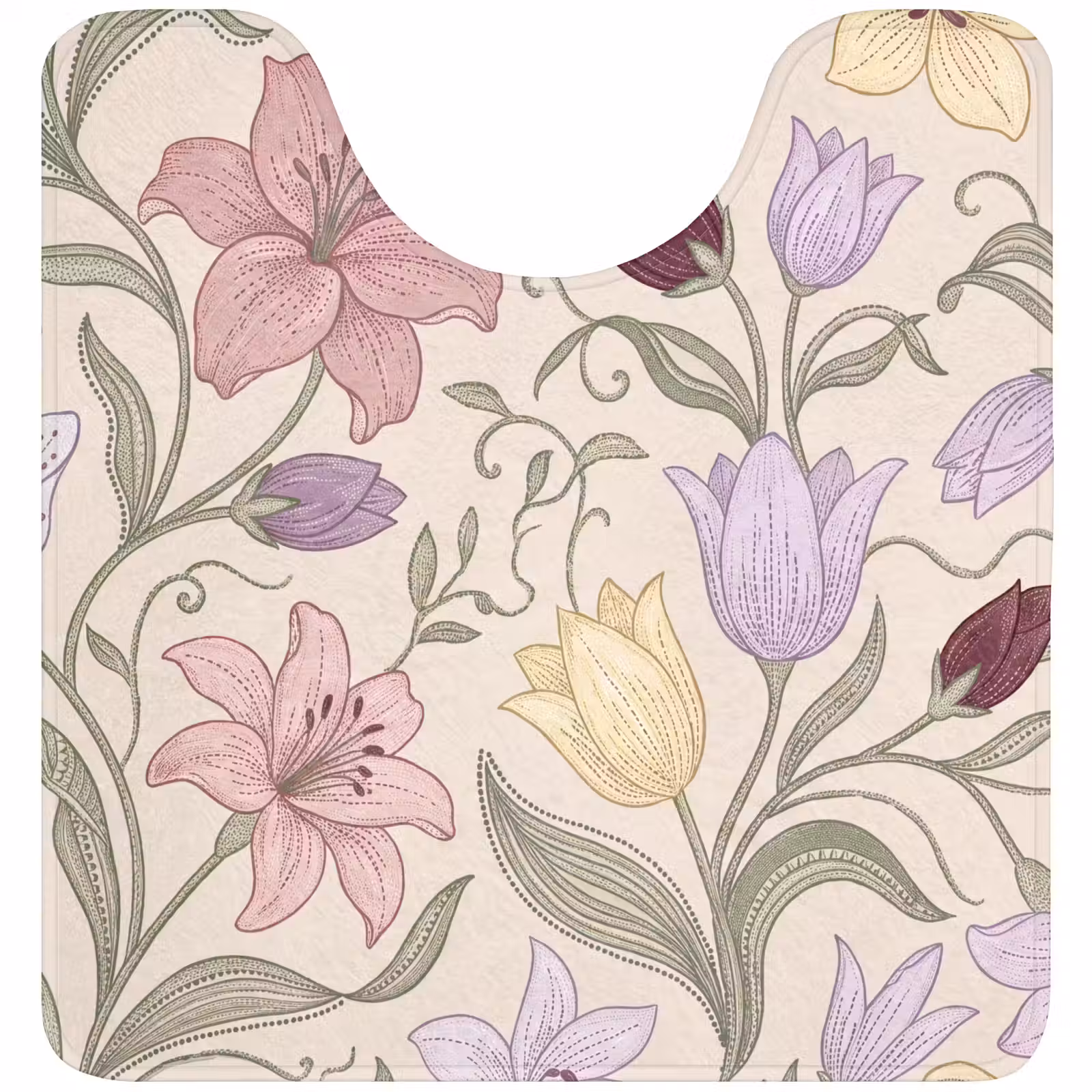 WC Vorleger - Blumen – Illustration – Botanik — 1
