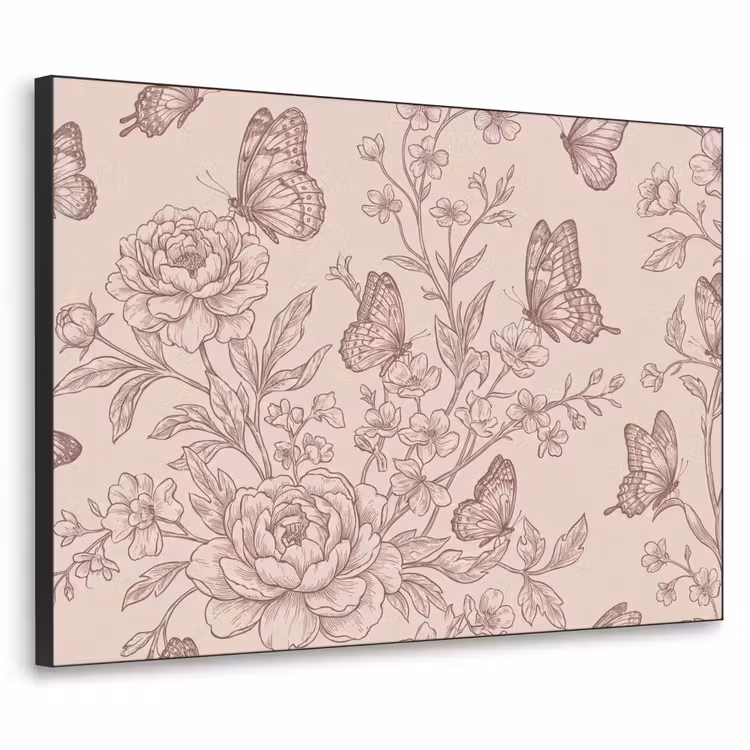 Art Frame - Schmetterling – Blumen – Muster — 1