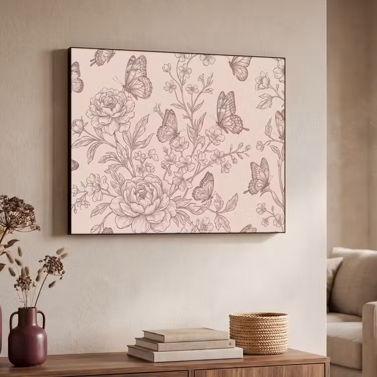 Art Frame - Schmetterling – Blumen – Muster — 3