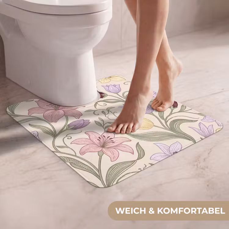 WC Vorleger - Blumen – Illustration – Botanik — 5