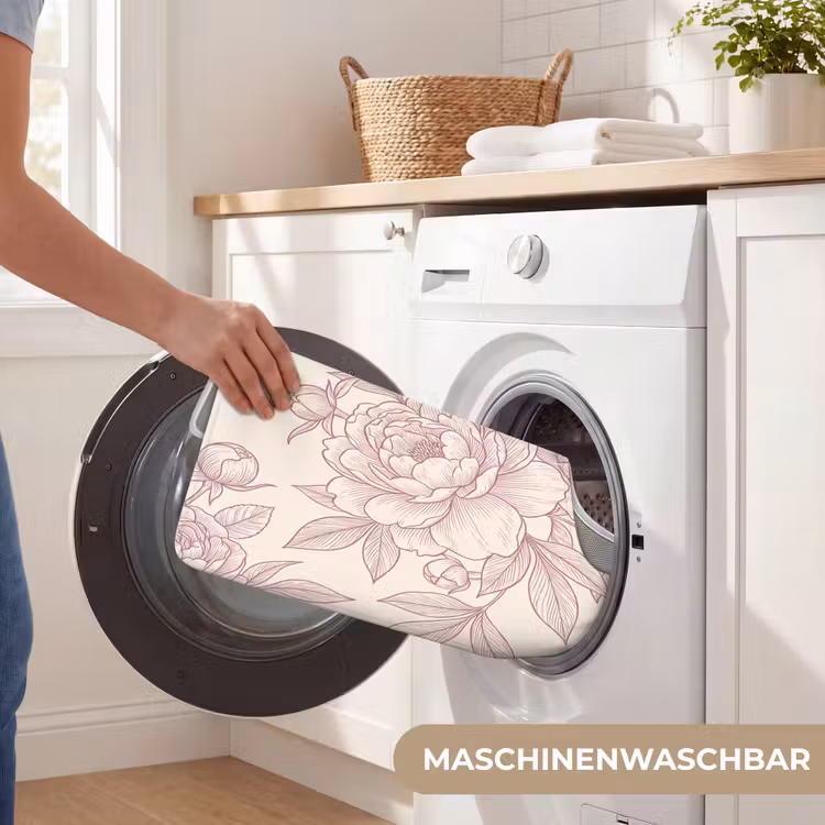 WC Vorleger - Blumen – Strichzeichnung – Botanisch — 7