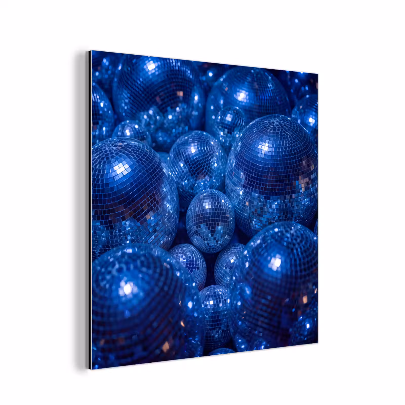 Alu-Dibond-Bild - Discobal – Party – Blau — 1