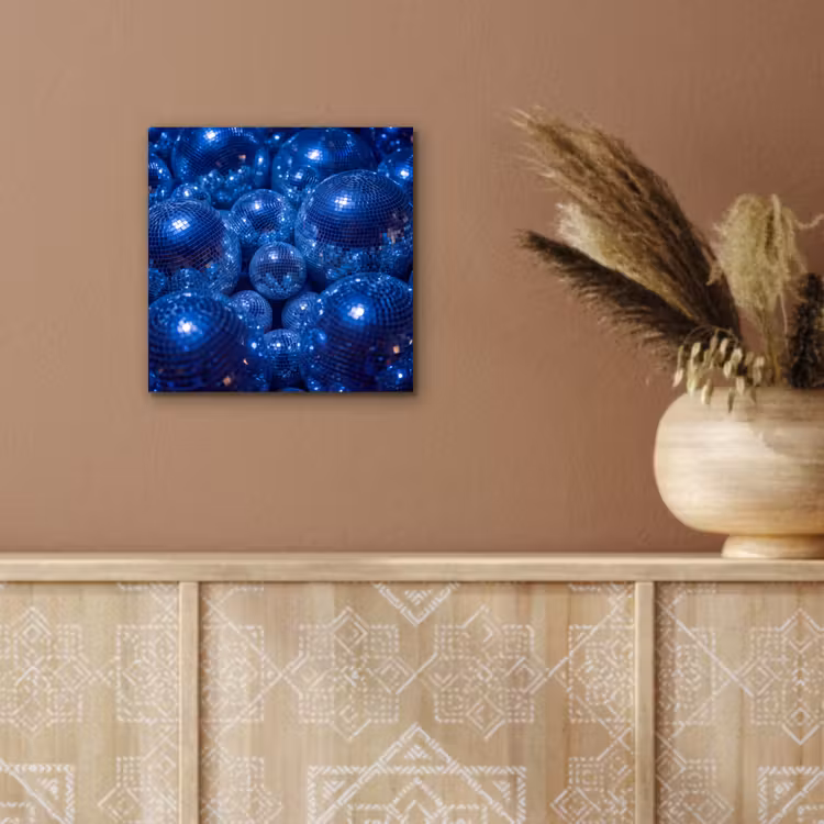 Alu-Dibond-Bild - Discobal – Party – Blau — 5