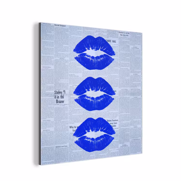 Alu-Dibond-Bild - Zeitung „Blaue Lippen“ — 1