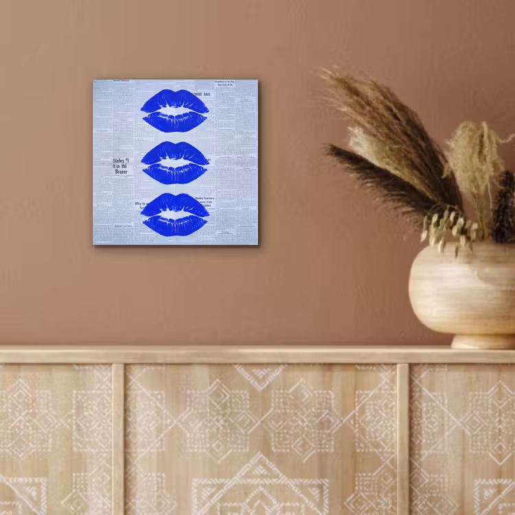 Alu-Dibond-Bild - Zeitung „Blaue Lippen“ — 5