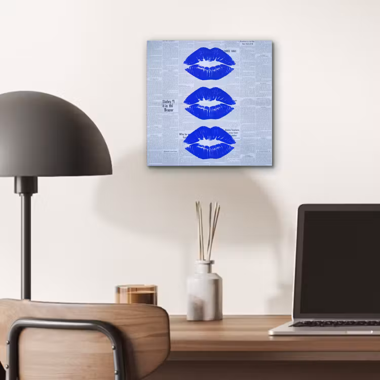 Alu-Dibond-Bild - Zeitung „Blaue Lippen“ — 6
