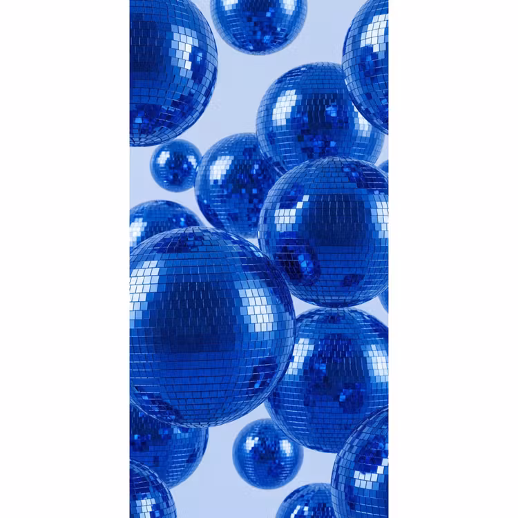 Tapete - Blaue Discokugel — 2