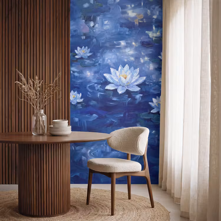 Tapete - Blaue Seerose – Wasser — 4